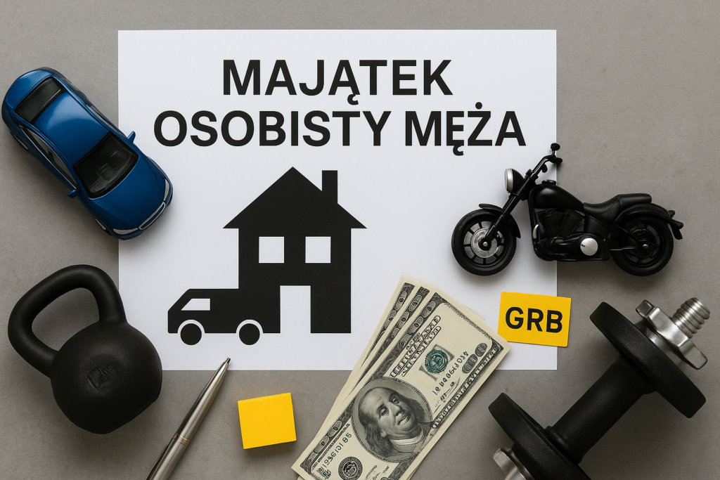 Co stanowi majątek osobisty męża.