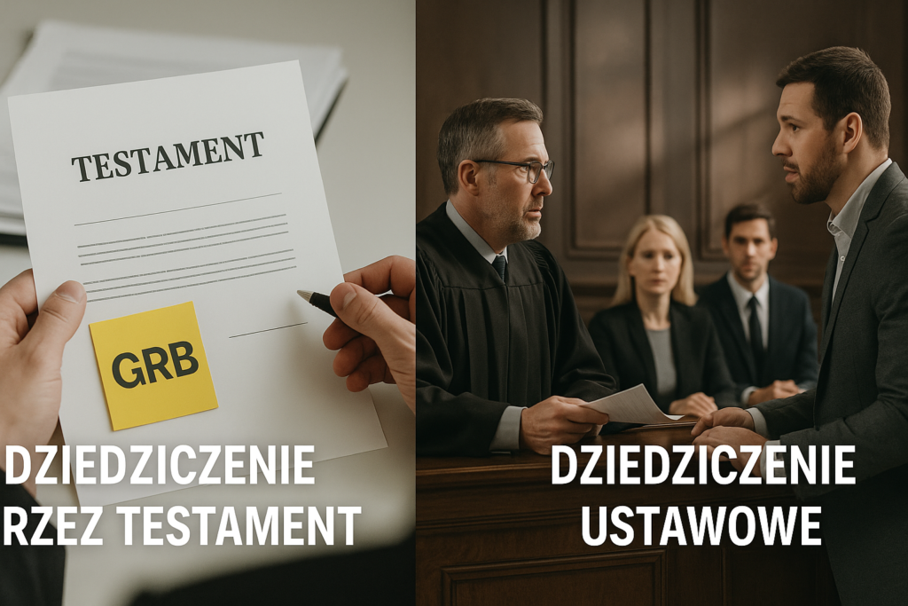 Dziedziczenie testamentowe a dziedziczenie ustawowe.