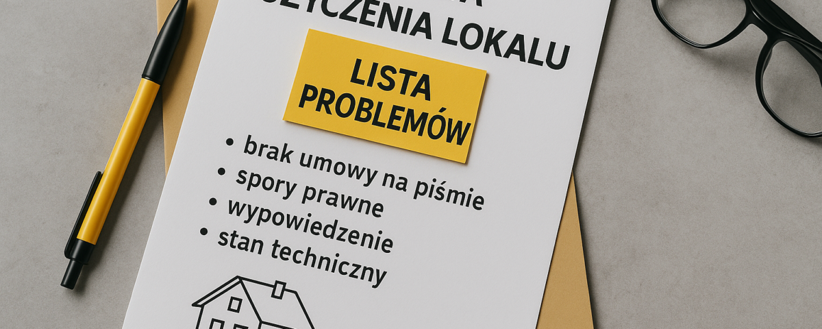 Problemy w przypadku umowy użyczenia